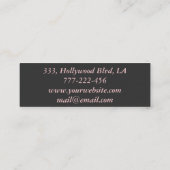 Eleganter Luxus zeitgenössischer Leopardenglanz Mini Visitenkarte (Rückseite)