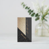 Eleganter Luxus zeitgenössischer Leopardenglanz Visitenkarte (Stehend Vorderseite)