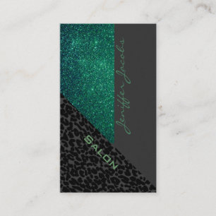 Eleganter Luxus zeitgenössischer Leopardenglanz Visitenkarte