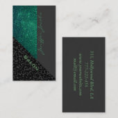 Eleganter Luxus zeitgenössischer Leopardenglanz Visitenkarte (Vorne/Hinten)