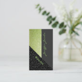 Eleganter Luxus zeitgenössischer Leopardenglanz Visitenkarte (Stehend Vorderseite)