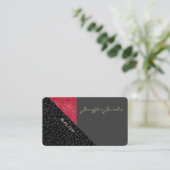 Eleganter Luxus zeitgenössischer Leopardenglanz Visitenkarte (Stehend Vorderseite)