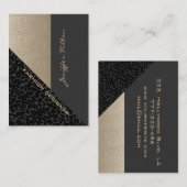 Eleganter Luxus zeitgenössischer Leopardenglanz Visitenkarte (Vorne/Hinten)