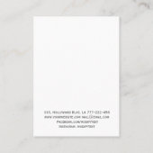 Eleganter Luxusmarmor mit NECKLACE DISPLAY Visitenkarte (Rückseite)