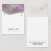 Eleganter Luxusmarmor mit NECKLACE DISPLAY Visitenkarte (Vorne/Hinten)