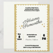 Eleganter, mädchenhafter Geburtstag (Vorne/Hinten)