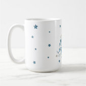 Eleganter magischer Weihnachtsbaum Typografisch Kaffeetasse (Links)