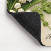 Eleganter Maiglöckchen-Ostergruß Mousepad (Ecke)