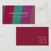 Eleganter Make-up-Künstler Visitenkarte (Vorne/Hinten)