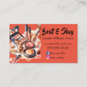 Eleganter Make-Up-Künstler Visitenkarte (Vorderseite)