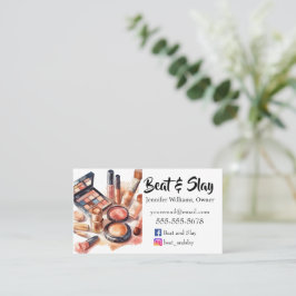 Eleganter Make-Up-Künstler Visitenkarte