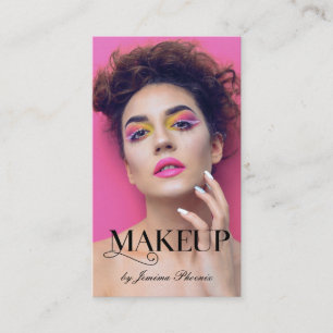 Eleganter Makeup Full Foto Makeup Artist Visitenkarte