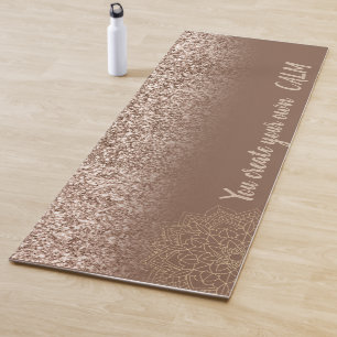 Eleganter Mandala Glitzer - Sie gestalten Ihre eig Yogamatte