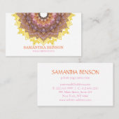 Eleganter Mandala-Lotus-Yoga-Lehrer Visitenkarte (Vorne/Hinten)