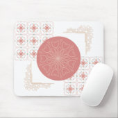 Eleganter Mandala-Mauspad - Weich rosa Töne Mousepad (Mit Mouse)
