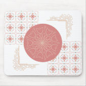 Eleganter Mandala-Mauspad - Weich rosa Töne Mousepad (Vorne)