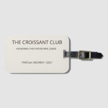 Eleganter Mandel-Croissant-Club-Bestimmungsort 