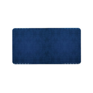 Eleganter Marineblaudamast Adressaufkleber