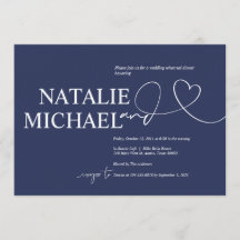 Eleganter MarineMinimalismus Hochzeitsessen Probe