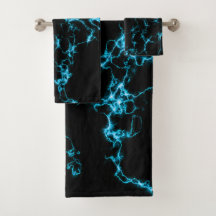 Eleganter Marmor 10 - Blau und Schwarz