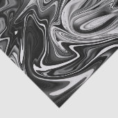 Eleganter Marmor 7 - flüssig Schwarz und Weiß Seidenpapier (Ausschnitt)