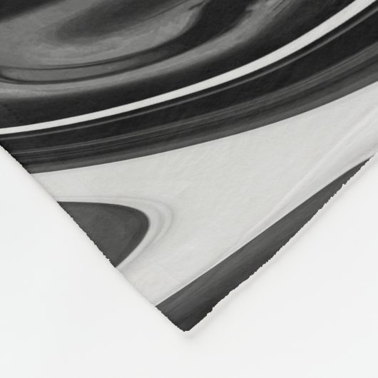 Eleganter Marmor 7 - Flüssigkeit Schwarzweiss Fleecedecke (Ecke)