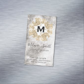 Eleganter Marmor für die Blume Magnetische Visitenkarte (Beispiel)