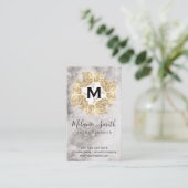 Eleganter Marmor für die Blume Visitenkarte (Stehend Vorderseite)