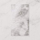 Eleganter Marmor für die Blume Visitenkarte (Rückseite)