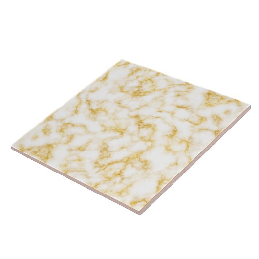 Eleganter Marmor - Gold White Fliese (Seite)