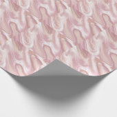 Eleganter Marmor: Goldstruktur der Rose Geschenkpapier (Ecke)