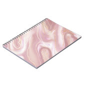 Eleganter Marmor: Goldstruktur der Rose Notizblock (Linke Seite)