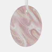 Eleganter Marmor: Goldstruktur der Rose Ornament Aus Glas (Vorderseite Rechts)