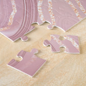 Eleganter Marmor: Goldstruktur der Rose Puzzle (Seite)