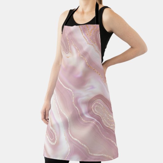 Eleganter Marmor: Goldstruktur der Rose Schürze (InSitu)