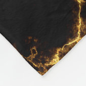 Eleganter Marmor style3 - schwarzes Gold Fleecedecke (Ecke)