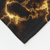 Eleganter Marmor style3 - schwarzes Gold Fleecedecke (Ecke)