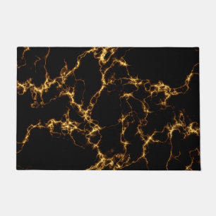 Eleganter Marmor style3 - schwarzes Gold Fußmatte