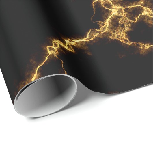 Eleganter Marmor style3 - schwarzes Gold Geschenkpapier (Rolleneckpunkt)