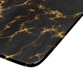 Eleganter Marmor style3 - schwarzes Gold Schneidebrett (Ecke)