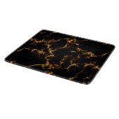 Eleganter Marmor style3 - schwarzes Gold Schneidebrett (Ecke)