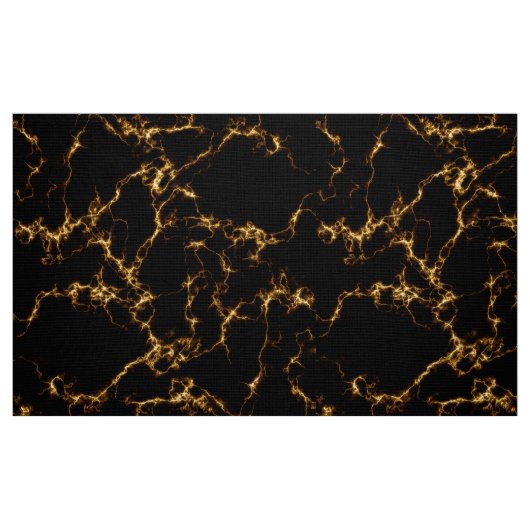 Eleganter Marmor style3 - schwarzes Gold Stoff (Fat Quarter (45,7 x 55,9 cm))