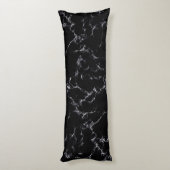 Eleganter Marmor style4 - Schwarzweiss Seitenschläferkissen (Rückseite (Vertikal))