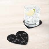 Eleganter Marmor style4 - Schwarzweiss Untersetzer (Vor Ort)