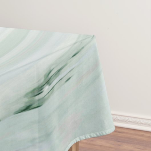 Eleganter Marmor Swirl Silver Glitzer Sparkle Glam Tischdecke (Beispiel)