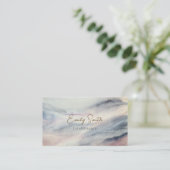 Eleganter Marmor und dunkelgrau auf der Rückseite Visitenkarte (Stehend Vorderseite)