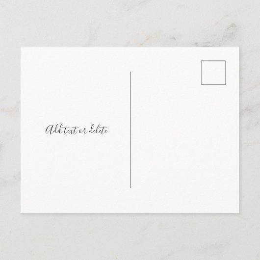 Eleganter Marmor und Goldschere aus Rose Ankündigungspostkarte (Rückseite)