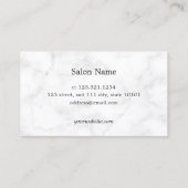 Eleganter Marmor- und Goldschere der Rose Visitenkarte (Rückseite)