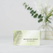 Eleganter Marmor Wasserfarben Blumen Modernes Aqua Visitenkarte (Stehend Vorderseite)