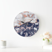 eleganter Marmorboden Große Wanduhr (Zuhause)